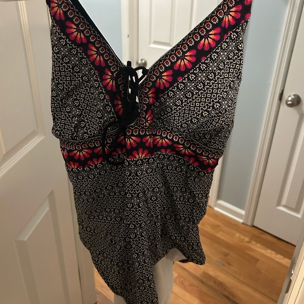 Floral Patterned Swimsuit